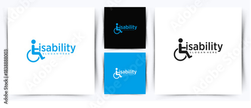 Modern Disability Wheelchair Logo Design for Accessibility, Inclusion, and Professional Branding