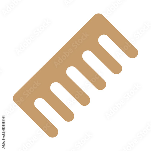 Flea Comb Vector Flat Icon Design