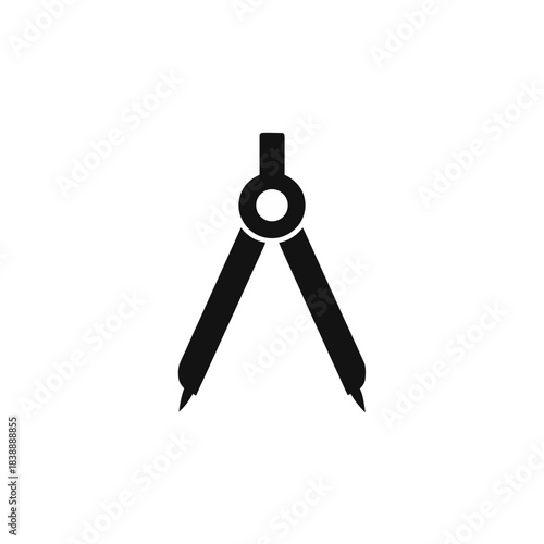 Compass Navigation Icon Silhouette Transparent Background