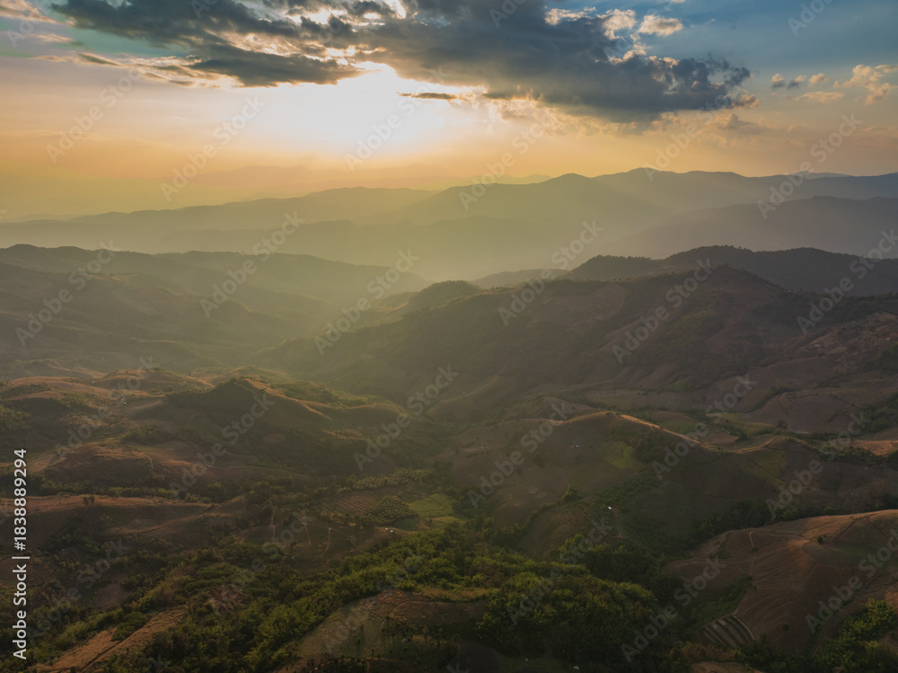 Obraz premium Doi Chang, Elephant Mountain, is a mountain and village in Chiang Rai province, Thailand