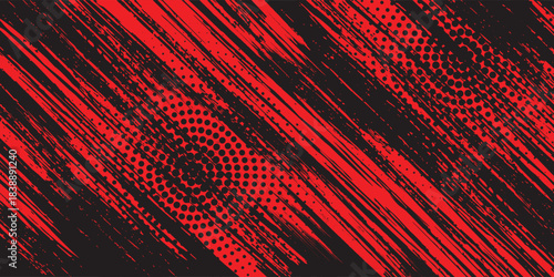 black red dragon decal brush fire volcano lava sakura Asia Japan anime style illustration sporty background banner style illustration.