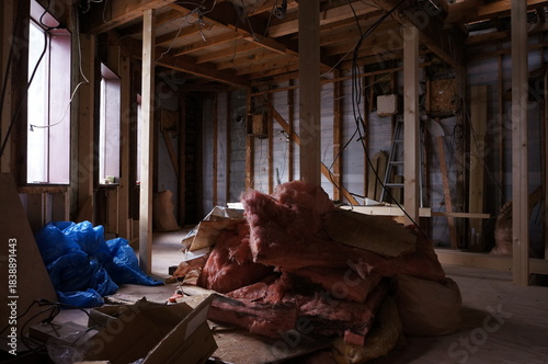 木造建築の解体現場