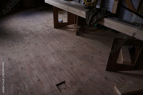 木造建築の解体現場