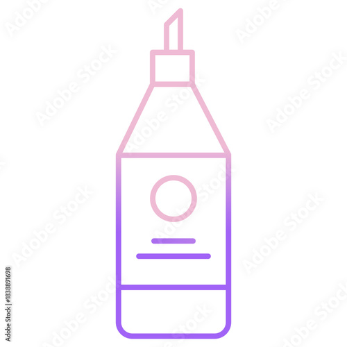 Outline Color Kitchen Oil Bottle icon