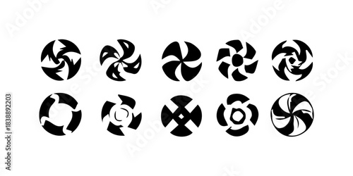 Abstract white brush strokes forming a dynamic cluster silhouette isolated on transparent background