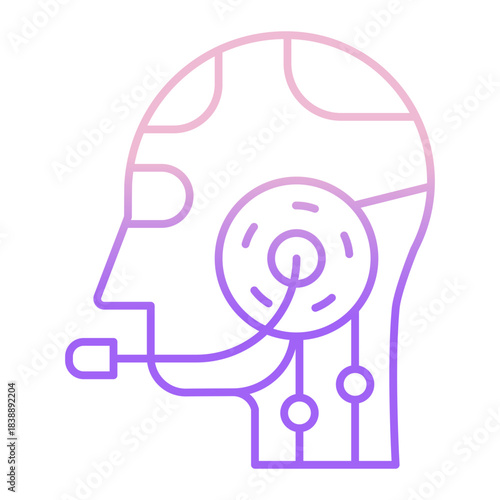 Outline Color Bot service icon