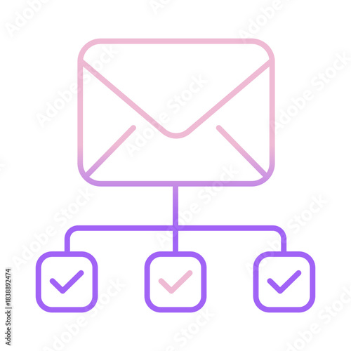 Outline Color Email management icon