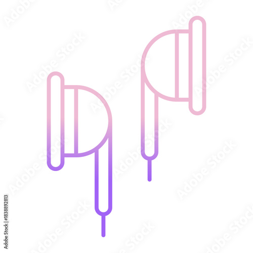 Outline Color Ear Plug icon