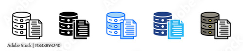 Dataset Augmentation Icon Set Multiple Style Collection