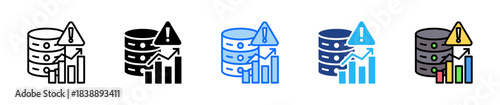Model Overfitting Icon Set Multiple Style Collection