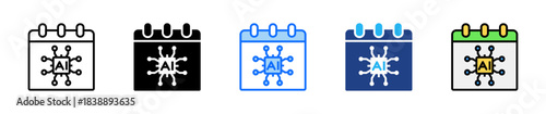 Training History Icon Set Multiple Style Collection