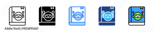 Ai Education Icon Set Multiple Style Collection