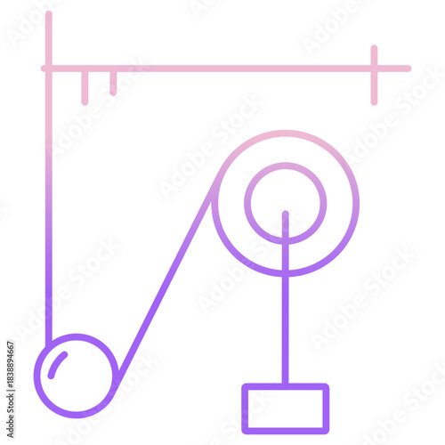 Outline Color Physics Machine icon