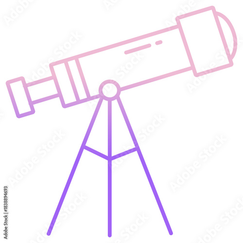 Outline Color Telescope icon