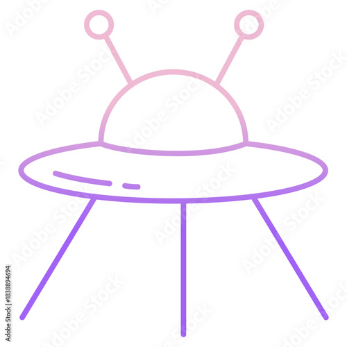 Outline Color Ufo icon