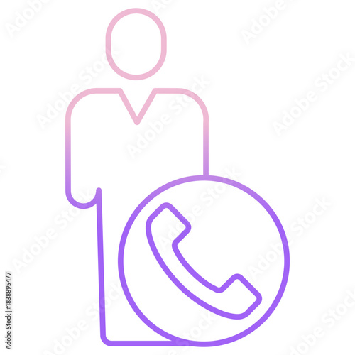 Outline Color Call icon