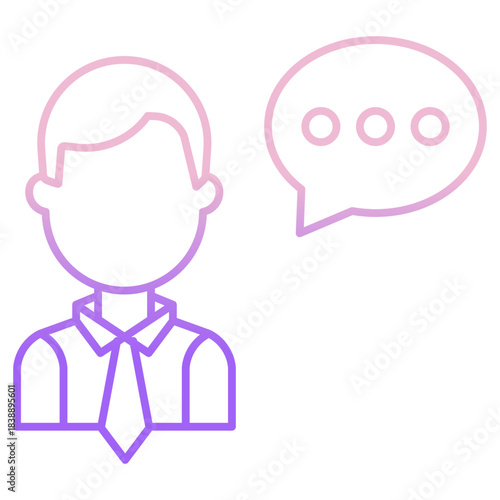 Outline Color Entrepreneur icon
