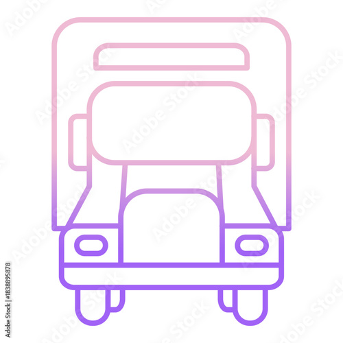 Outline Color Water Truck icon