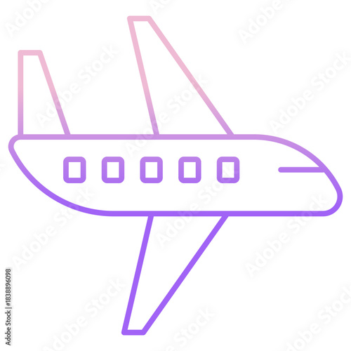 Outline Color flight icon