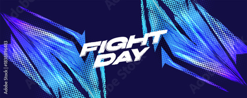 Abstract Sport Background with Brush Strokes in Colorful Gradient Style and Halftone Pattern. Scratch and Texture Elements For Design