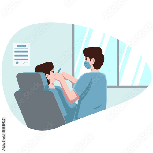 Dental Check-Up Illustration