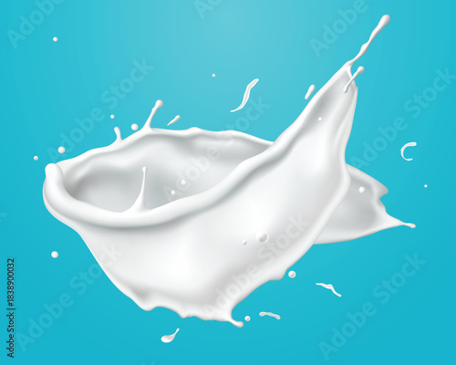 abstract background of milk spiral shape, illustration vector and design.
