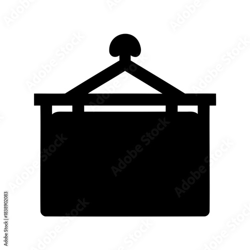 Hanging shop sign icon for business or store advertisement