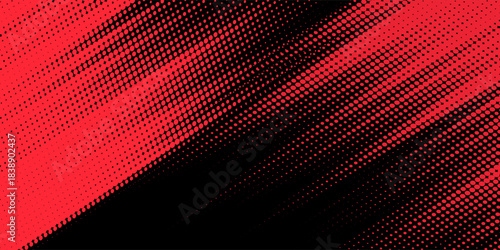 Halftone dots red and blue color pattern gradient grunge texture background. Dot pop art comic sport style vector illustration. modern background