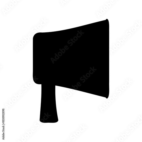 Black megaphone icon symbol for public announcement