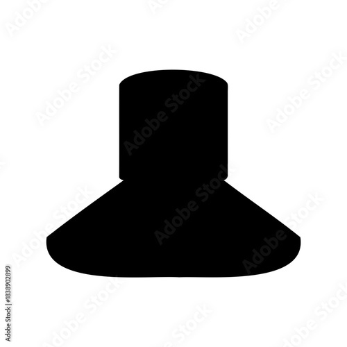 Kitchen cooking range hood extractor fan icon silhouette