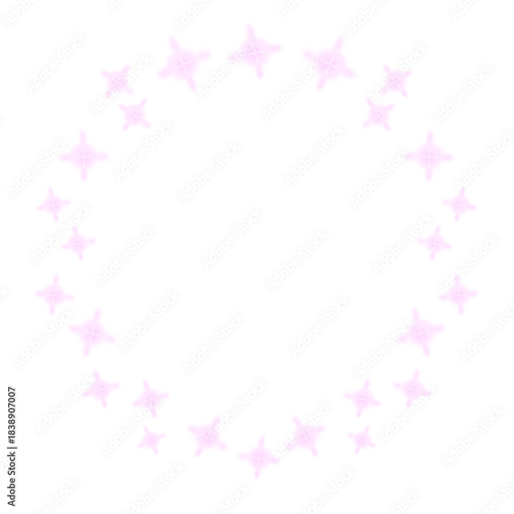 Obraz premium Pink glowing round frame design