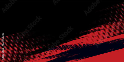 Halftone dots red and blue color pattern gradient grunge texture background. Dot pop art comic sport style vector illustration. grunge vector dots . eps 10