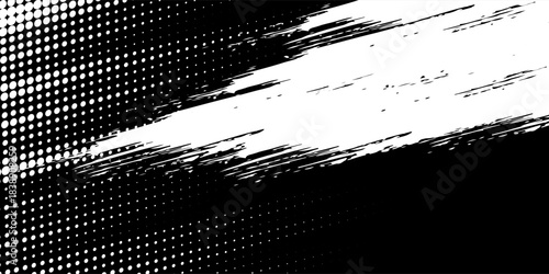Halftone dots red and blue color pattern gradient grunge texture background. Dot pop art comic sport style vector illustration