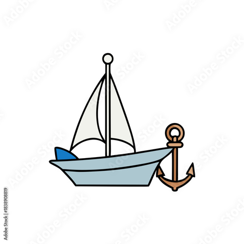 anchor on a white background