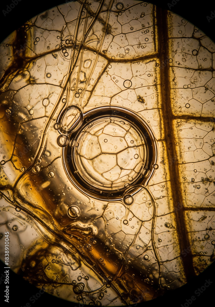 Fototapeta premium Plant Cell Cross Section