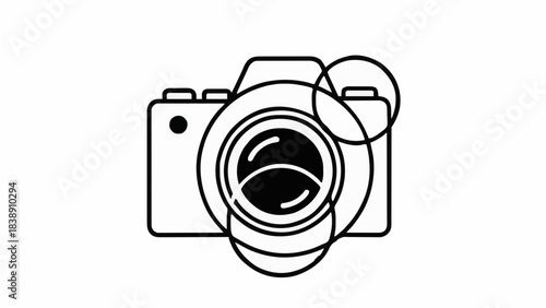 Professional Camera Icon for Photography and Videography Services