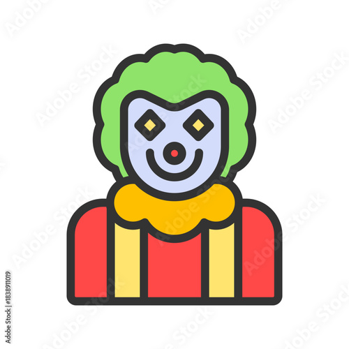Joker icon vector image. Suitable for mobile apps, web apps and print media.