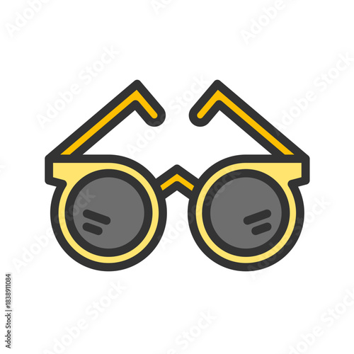 Party Glasses icon vector image. Suitable for mobile apps, web apps and print media.