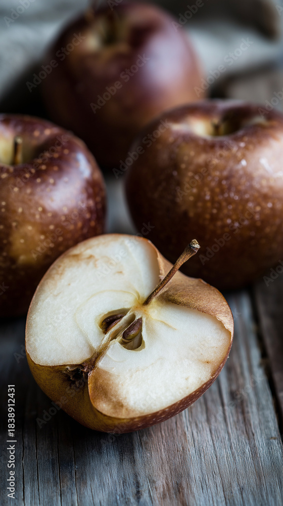 Obraz premium Why Do Apples Turn Brown? The Science of Apple Oxidation