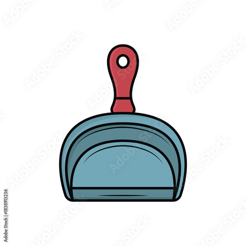 Colorful icon for dustpan