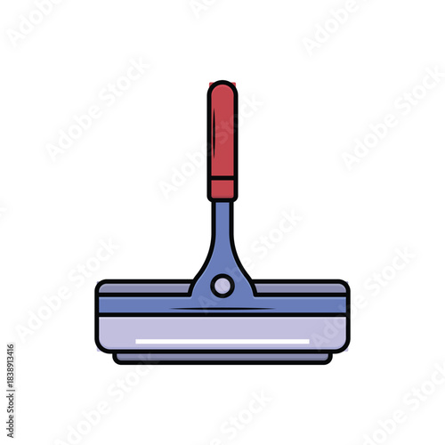 Colorful icon for floor wiper