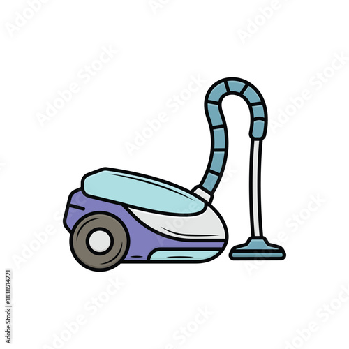 Colorful icon for vacuum cleaner