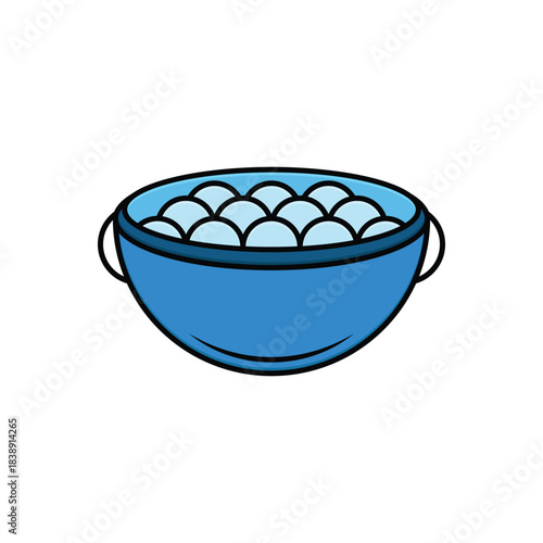 Colorful icon for basin soap suds water cleaning