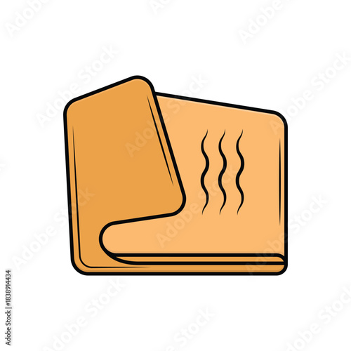 Colorful icon for cleaning cloth