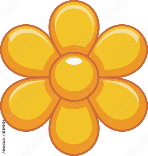 yellow flower on a yellow background