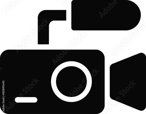 photo camera icon on square internet button