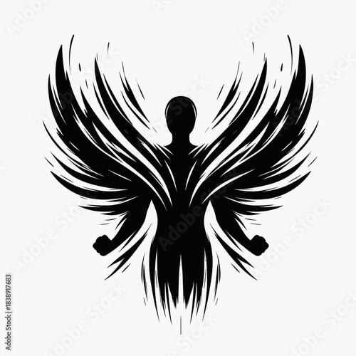 Silhouette breaking the stigma