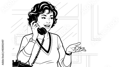 business woman talking on the phone