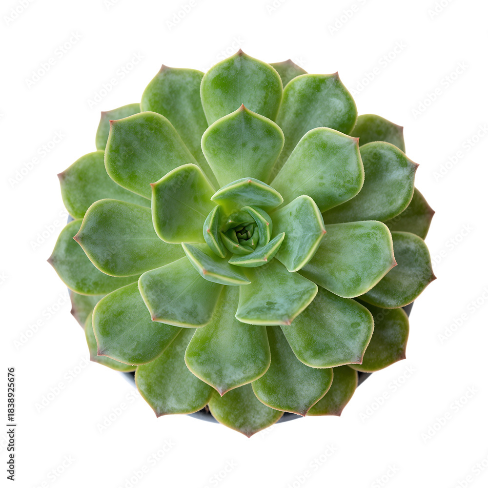 Obraz premium Green Succulent Plant Close-Up Image