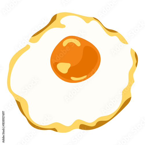 Sunny-Side Up Egg Illustration